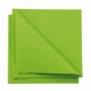 50 serviettes papier microgaufré double épaisseur vert pomme 38 cm