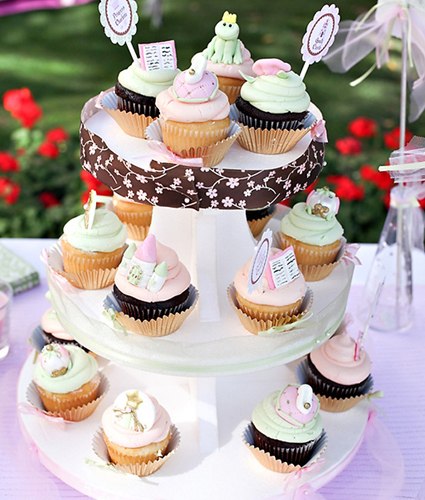 idées anniversaire déco princesse cupcakes