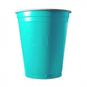 20 gobelets americain bleu turquoise 53cl - original cup