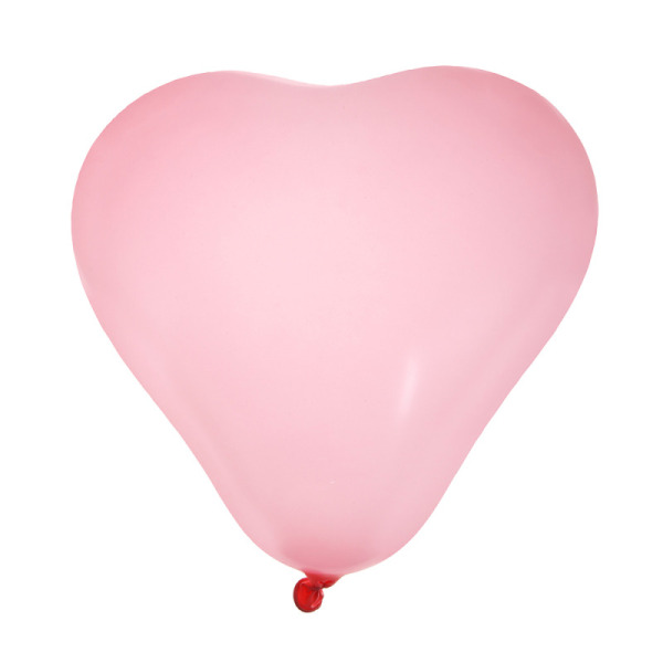 8 ballons coeur - rose