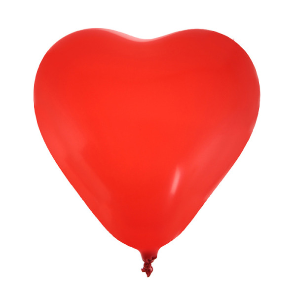 8 ballons coeur - rouge