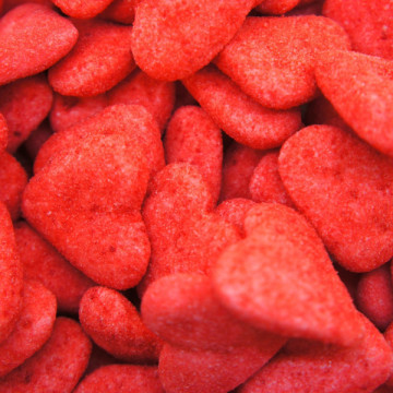 bonbons cœur aeré fraise - sachet de 1,5kg