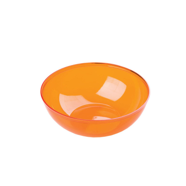 4 coupelles en plastique rigide orange 40 cl