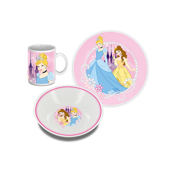 set déjeuner 3 pièces princesses disney™