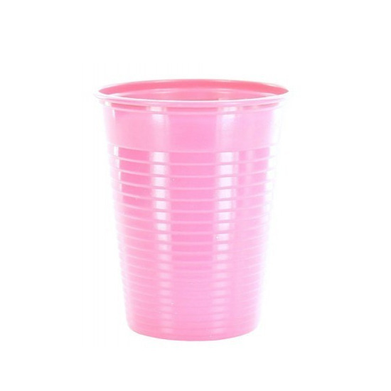 25 gobelets plastique rose - 20 cl 