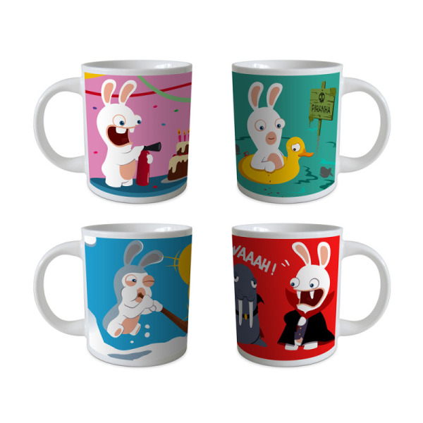 coffret cadeau de 4 mugs les lapins crétins™
