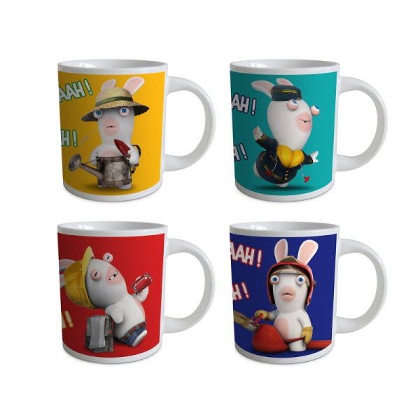 coffret cadeau de 4 mugs les lapins crétins™