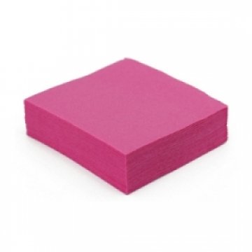 900 serviettes cocktail papier microgaufré double épaisseur fuchsia 25 cm