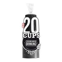 20 gobelets americain noir 53cl - original cup
