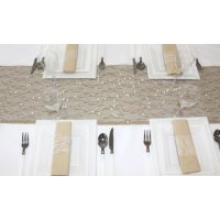 chemin de table dentelle 28cm x 5m - fetez-moi