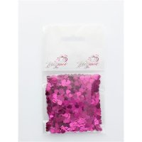 confettis en coeur fushia - 18 gr