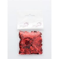 confettis en coeur rouge - 18 gr