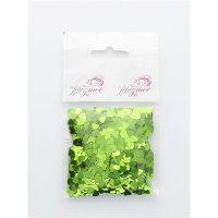 confettis en coeur vert - 18 gr