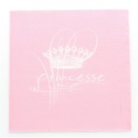 20 serviettes de table princesse en papier - rose