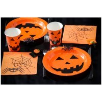 10 assiettes halloween en carton 