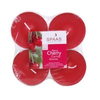 4 bougies chauffe-plat parfum cerise