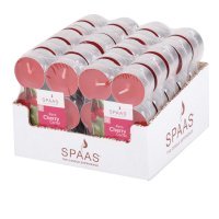 12 bougies chauffe-plat parfum cerise