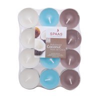 24 bougies chauffe-plat parfum noix de coco