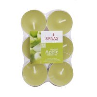 12 bougies chauffe-plat parfum pomme