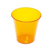 10 coupes à dessert en plastique rigide orange 23 cl