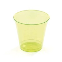 10 coupes à dessert en plastique rigide vert anis 23 cl