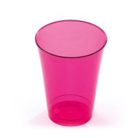 10 verres en plastique rigide framboise 20 cl