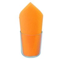 100 serviettes de table ouate de cellulose 2 plis mandarine 38 cm