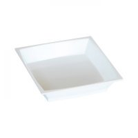 50 petites assiettes milan en plastique blanc 7 cm