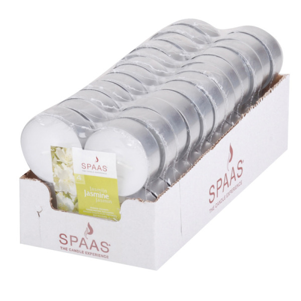 4 bougies chauffe-plat parfum jasmin