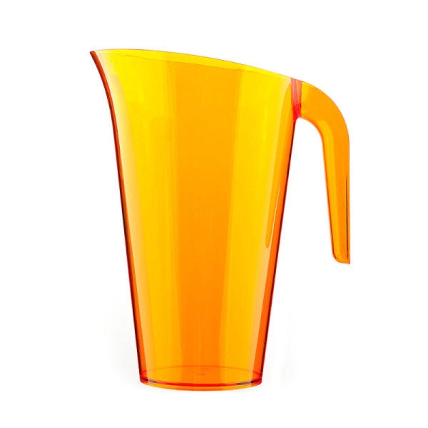 carafe en plastique rigide orange 1,5 l