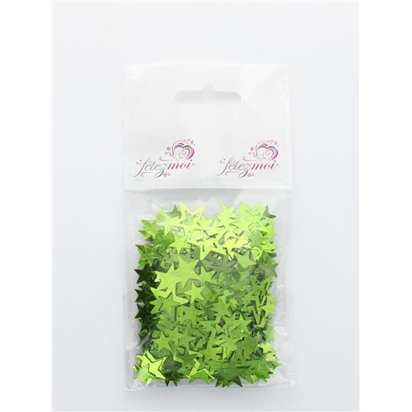 confettis étoile vert - 18g 