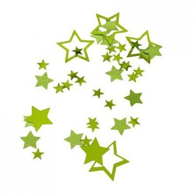 confettis étoile vert - 18g 