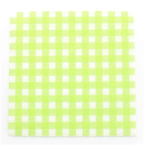 20 serviettes vichy - vert
