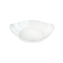 50 mise en bouche ovale en plastique rigide transparent