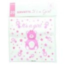 20 Serviettes BABY SHOWER Girl