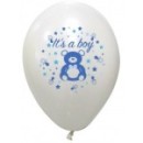 8 ballons baby shower boy