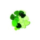 confettis en coeur vert - 18 gr