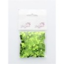 Confettis en coeur vert - 18 gr