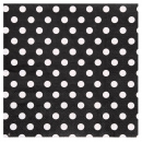20 Serviettes motif à pois - Noir