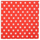 20 serviettes motif à pois - rouge