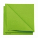 50 serviettes papier microgaufré double épaisseur vert 38 cm