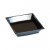 50 petites assiettes milan en plastique noir 7 cm