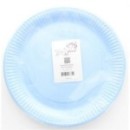 10 Assiettes en carton laquée bleu - Fetez-moi
