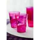 10 verres en plastique rigide framboise 20 cl