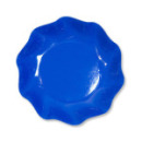 10 coupelles rondes en carton bleu azur party line 18.5 cm 