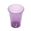 10 verres en plastique rigide aubergine 20 cl