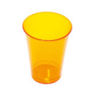 10 verres en plastique rigide orange 20 cl