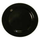 20 assiettes en plastique rigide noir 19 cm