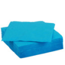 30 serviettes en papier turquoise 38x38cm