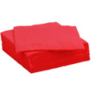 30 serviettes en papier rouge 38x38cm